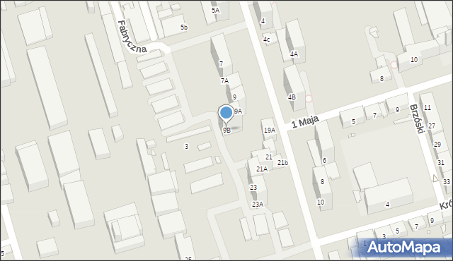 Zabrze, Króla Jana III Sobieskiego, 9B, mapa Zabrza