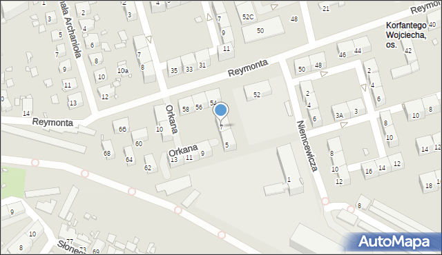 Zabrze, Krzywoń Anieli, 7, mapa Zabrza