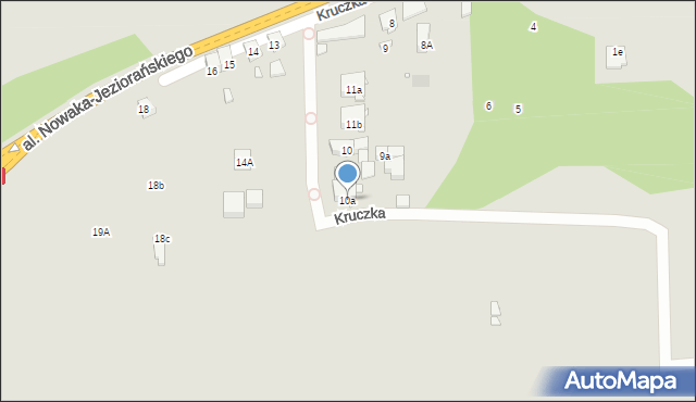 Zabrze, Kruczka Marcelego, 10a, mapa Zabrza