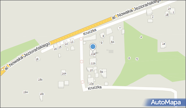 Zabrze, Kruczka Marcelego, 11a, mapa Zabrza