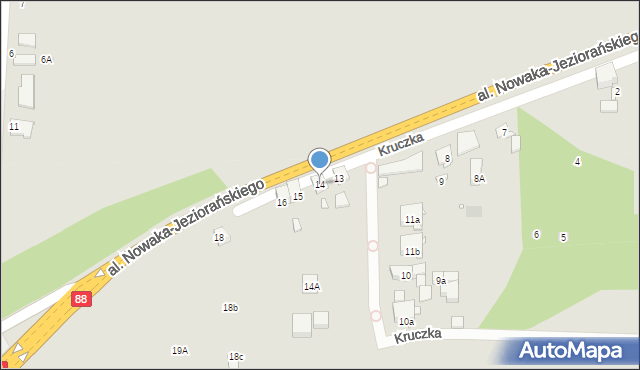 Zabrze, Kruczka Marcelego, 14, mapa Zabrza