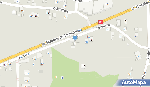 Zabrze, Kruczka Marcelego, 2, mapa Zabrza