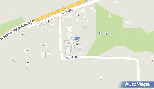 Zabrze, Kruczka Marcelego, 9a, mapa Zabrza