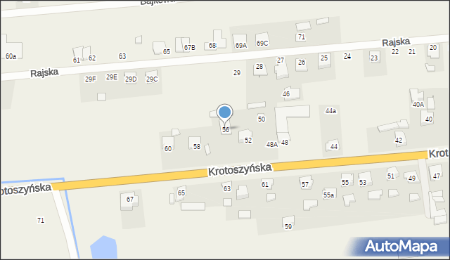 Zacharzew, Krotoszyńska, 56, mapa Zacharzew