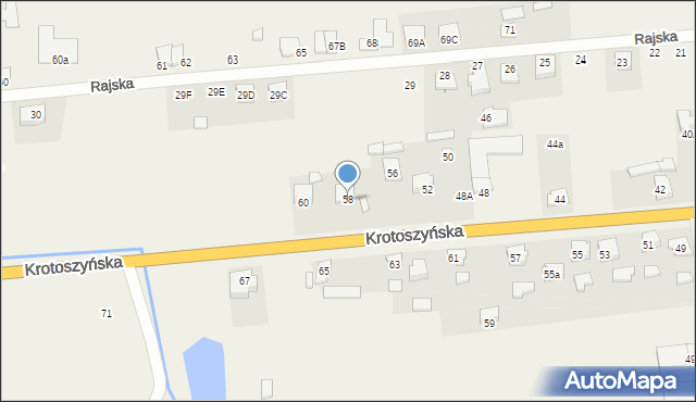 Zacharzew, Krotoszyńska, 58, mapa Zacharzew