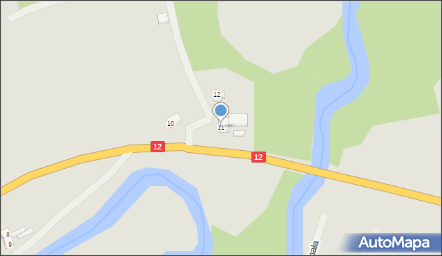 Żagań, Króla Bolesława Chrobrego, 11, mapa Żagań