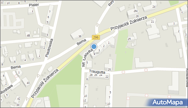 Żagań, Króla Władysława Łokietka, 4, mapa Żagań