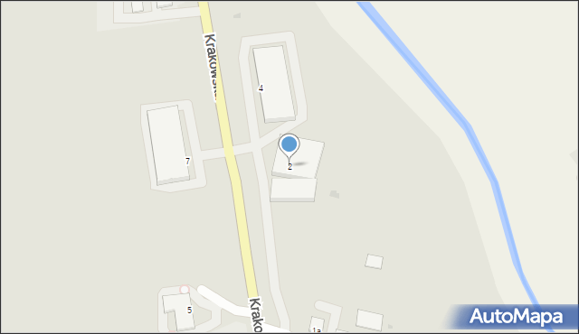 Zakliczyn, Krakowska, 2, mapa Zakliczyn