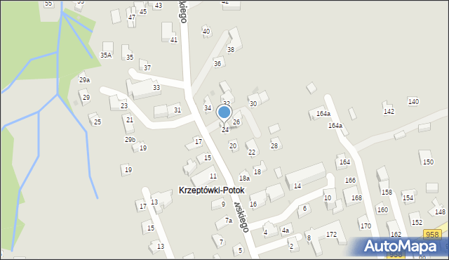 Zakopane, Krzeptowskiego Józefa, przewodnika, 24, mapa Zakopanego
