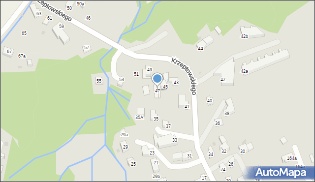 Zakopane, Krzeptowskiego Józefa, przewodnika, 47, mapa Zakopanego