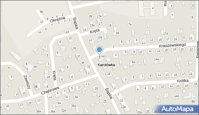 Zamość, Kraszewskiego Józefa Ignacego, 2, mapa Zamościa