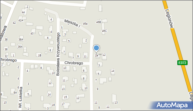 Zamość, Króla Kazimierza Wielkiego, 1a, mapa Zamościa