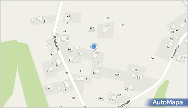 Żarki, Kresowa, 10a, mapa Żarki