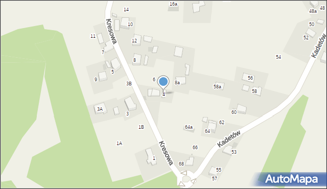 Żarki, Kresowa, 4, mapa Żarki