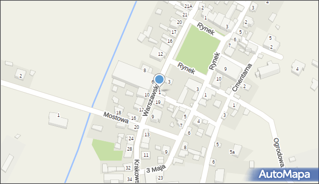 Żarnowiec, Krakowska, 1, mapa Żarnowiec