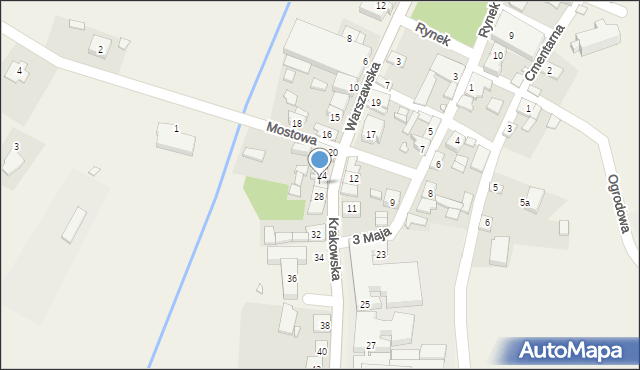 Żarnowiec, Krakowska, 26, mapa Żarnowiec