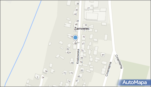 Żarnowiec, Krakowska, 58, mapa Żarnowiec