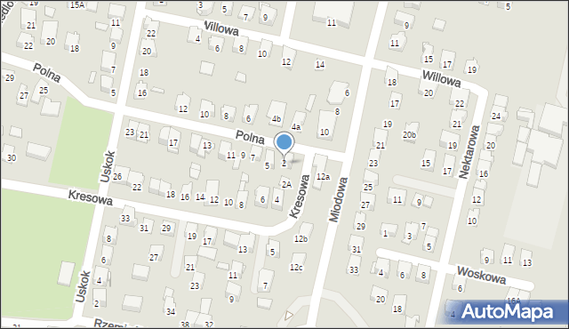 Zawiercie, Kresowa, 2, mapa Zawiercie