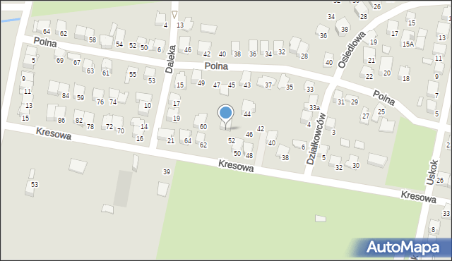 Zawiercie, Kresowa, 54, mapa Zawiercie