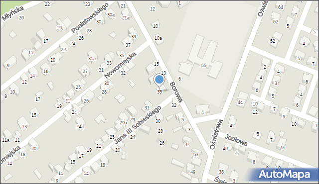 Zawiercie, Króla Jana III Sobieskiego, 35, mapa Zawiercie