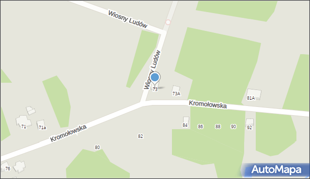 Zawiercie, Kromołowska, 73, mapa Zawiercie