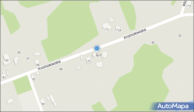 Zawiercie, Kromołowska, 76, mapa Zawiercie