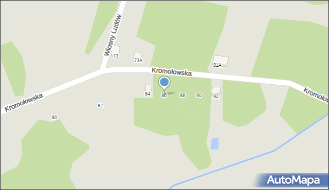 Zawiercie, Kromołowska, 86, mapa Zawiercie