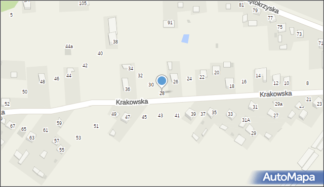 Zbludowice, Krakowska, 28, mapa Zbludowice