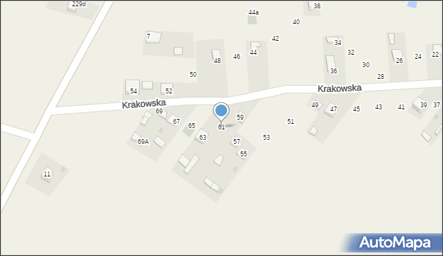 Zbludowice, Krakowska, 61, mapa Zbludowice