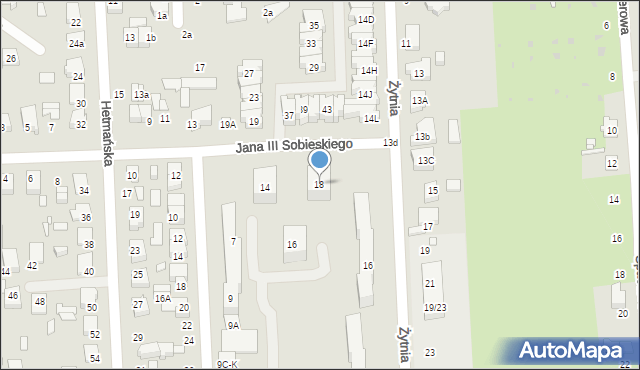 Zduńska Wola, Króla Jana III Sobieskiego, 18, mapa Zduńska Wola