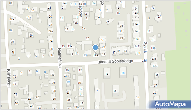 Zduńska Wola, Króla Jana III Sobieskiego, 19A, mapa Zduńska Wola