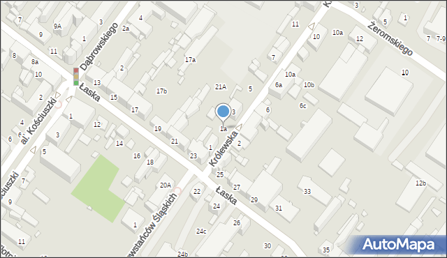 Zduńska Wola, Królewska, 1a, mapa Zduńska Wola