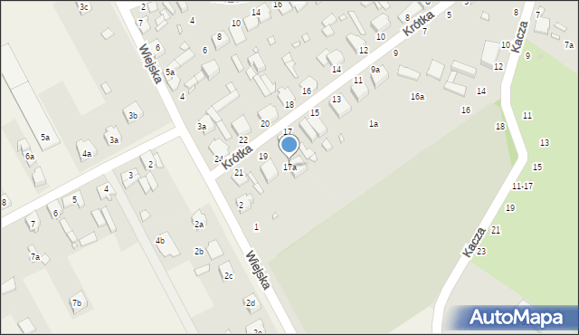 Zduńska Wola, Krótka, 17a, mapa Zduńska Wola