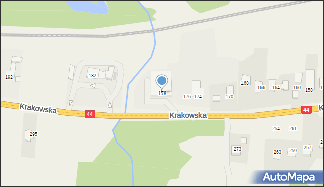 Zelczyna, Krakowska, 178, mapa Zelczyna