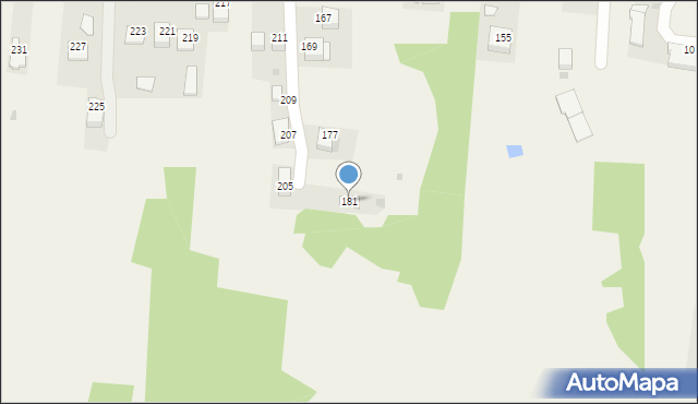 Zelczyna, Krakowska, 181, mapa Zelczyna