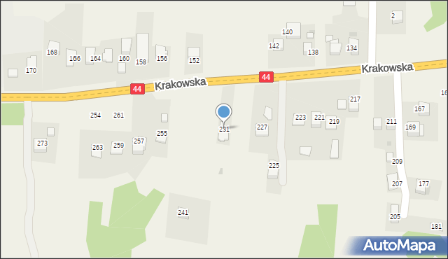 Zelczyna, Krakowska, 231, mapa Zelczyna