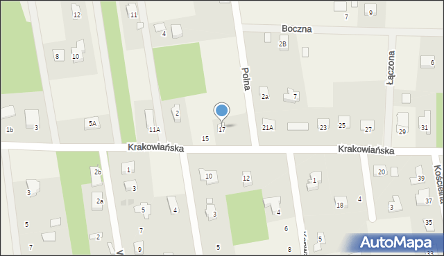 Żelechów, Krakowiańska, 19, mapa Żelechów