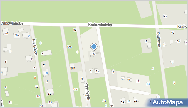 Żelechów, Krakowiańska, 52, mapa Żelechów