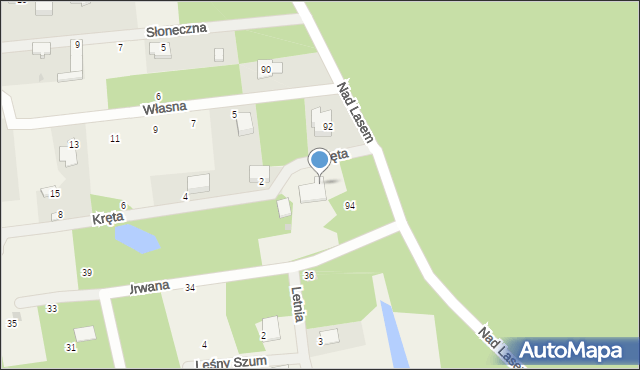 Żelechów, Kręta, 3, mapa Żelechów