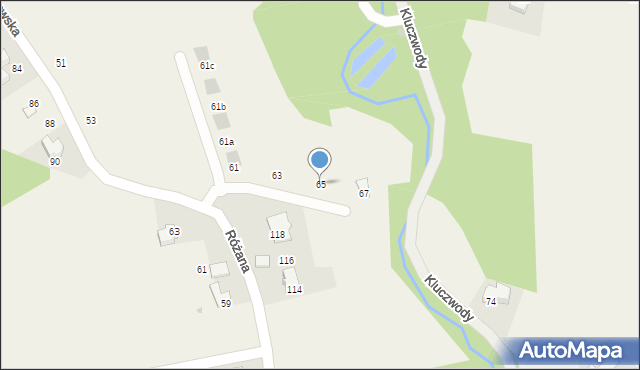 Zelków, Krakowska, 65, mapa Zelków