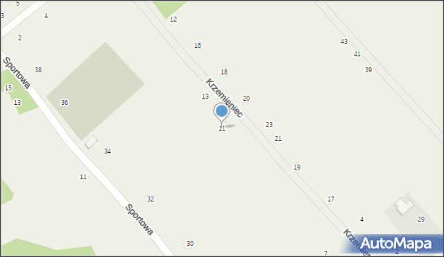 Zelków, Krzemieniec, 11, mapa Zelków