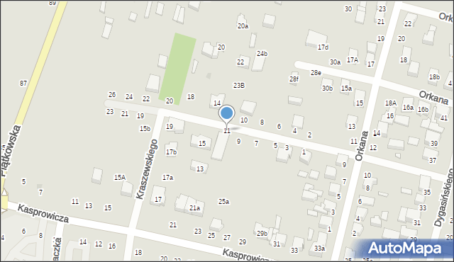 Zgierz, Kraszewskiego Józefa Ignacego, 11, mapa Zgierz