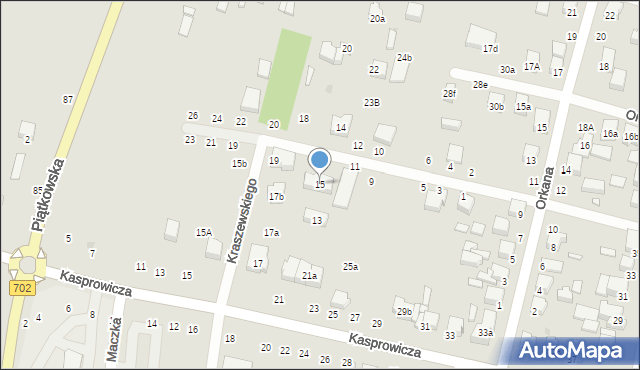 Zgierz, Kraszewskiego Józefa Ignacego, 15, mapa Zgierz