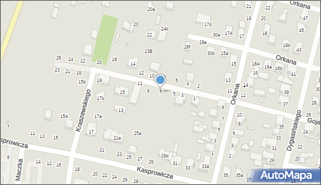 Zgierz, Kraszewskiego Józefa Ignacego, 7, mapa Zgierz