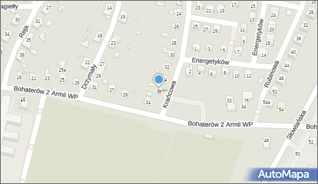 Zgorzelec, Krańcowa, 36, mapa Zgorzelec