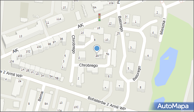 Zgorzelec, Króla Bolesława Chrobrego, 4A, mapa Zgorzelec