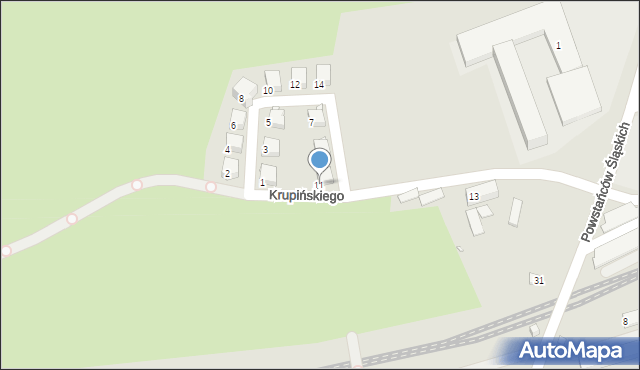 Zgorzelec, Krupińskiego Bolesława, 11, mapa Zgorzelec