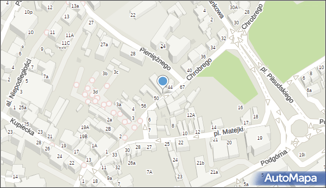 Zielona Góra, Króla Bolesława Chrobrego, 48, mapa Zielona Góra