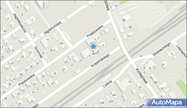 Zielonka, Krasińskiego Zygmunta, 6A, mapa Zielonka