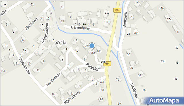 Zielonki, Krakowskie Przedmieście, 106a, mapa Zielonki